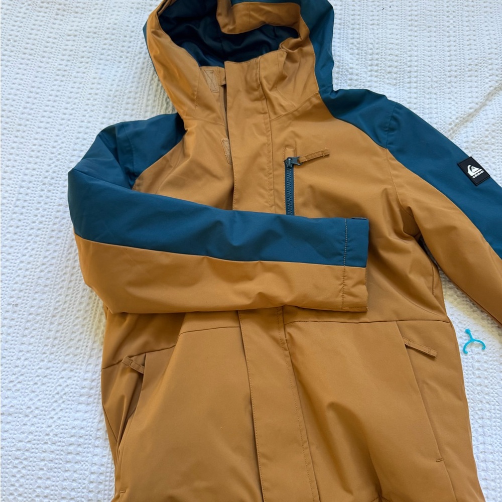 Quiksilver estate Kids snow Jacket - Tan and Blue